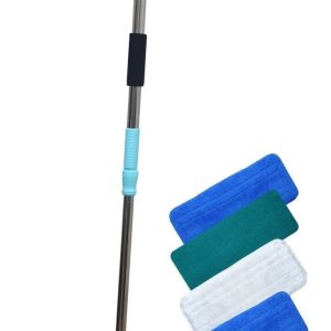 Yui Mikrofiber Teleskopik Spin Mop 4'lü Set Kuru Bez Islak Bez Ve Duvar Bezi