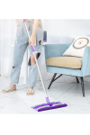 ( 3 Adet Yedek Bez Hediyeli ) Yer Mopu Fayans Duvar Yüzey Temizlik Mikrofiber Mandallı Sihirli Mop