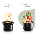 Yui M06 Maxi Cooker Plus 2 in 1 Sıcak Hava Fritözü ve Düdüklü Tencere