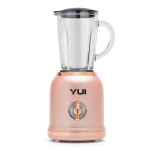 Yui M18 3'ü 1 Arada Retro Smoothie Blender Seti Pembe