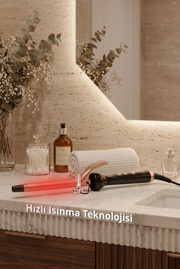 Yui KB306 Seramik Plaka Afro Dalga 13mm Kıvırcık Saç Maşası