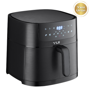 Yui M50 Maxifry XXL 8 Litre Smart Dokunmatik Airfryer Sıcak Hava Fritöz Siyah