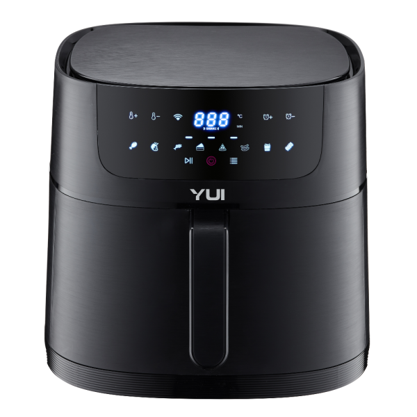 Yui M50 Maxifry XXL 8 Litre Smart Dokunmatik Airfryer Sıcak Hava Fritöz Siyah