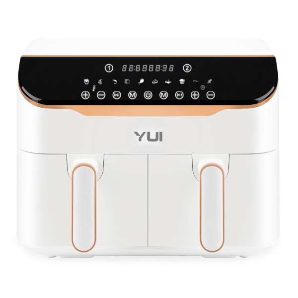 Yui M45 8 Litre (4+4) Seramik Çift Hazneli Smart Airfryer Fritöz Beyaz