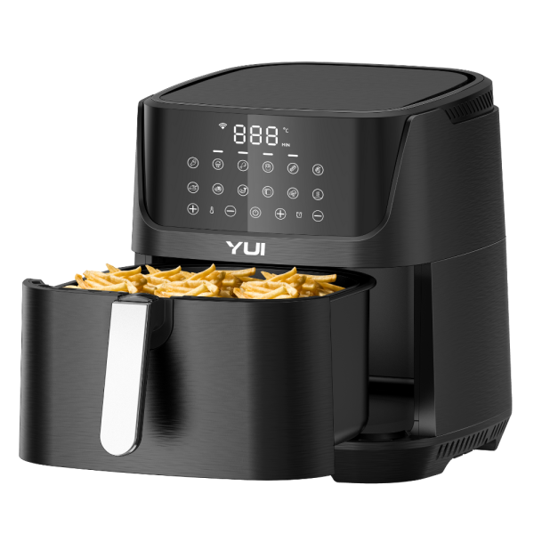 Yui M25 Maxifry Pro 5.5 Lt. Smart Dokunmatik Airfryer Sıcak Hava Fritöz Siyah