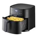 Yui M50 Maxifry XXL 8 Litre Smart Dokunmatik Airfryer Sıcak Hava Fritöz Siyah