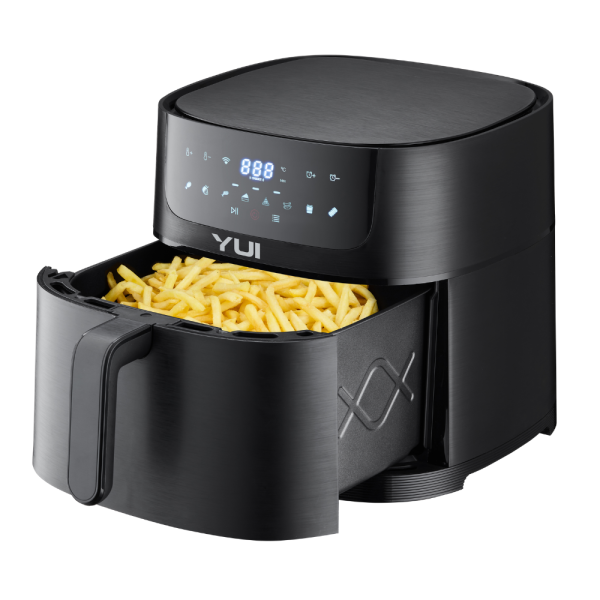 Yui M50 Maxifry XXL 8 Litre Smart Dokunmatik Airfryer Sıcak Hava Fritöz Siyah