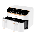 Yui M45 8 Litre (4+4) Seramik Çift Hazneli Smart Airfryer Fritöz Beyaz