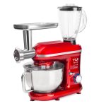 Yui M120 Multi-fonksiyonel 3'ü Bir Arada Stand Mikser Kıyma Setli Ve Blender Özellikli Kırmızı