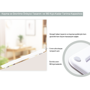Yui KB11 Akıllı Yağ Ölçer Fonksiyonel Bluetooth Tartı Baskül