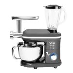 Yui M120 Multi-fonksiyonel 3'ü Bir Arada Stand Mikser Kıyma Setli Ve Blender Özellikli  Gri