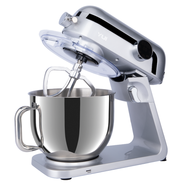 Yui M123 Easy Chef Premium 1800W Dokunmatik Ekran Alüminyum Stand Mikser 7Lt.+Kıyma Başlık Seti Gri