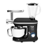 Yui M120 Multi-fonksiyonel 3'ü Bir Arada Stand Mikser Kıyma Setli Ve Blender Özellikli Siyah