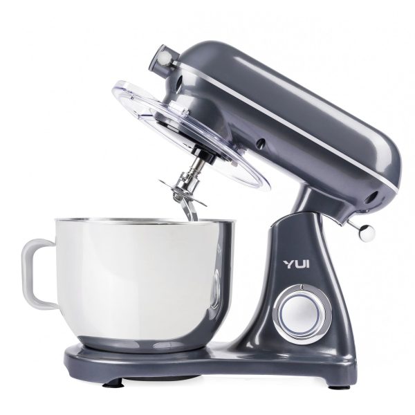 Yui M122 1800 W 6 Litre Alüminyum Döküm Hamur Makinesi Stand Mikser+Kıyma Başlık Seti Gri