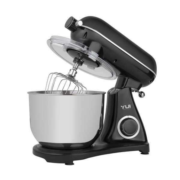 Yui M122 1800 W 6 Litre Alüminyum Döküm Hamur Makinesi Stand Mikser+Kıyma Başlık Seti Siyah
