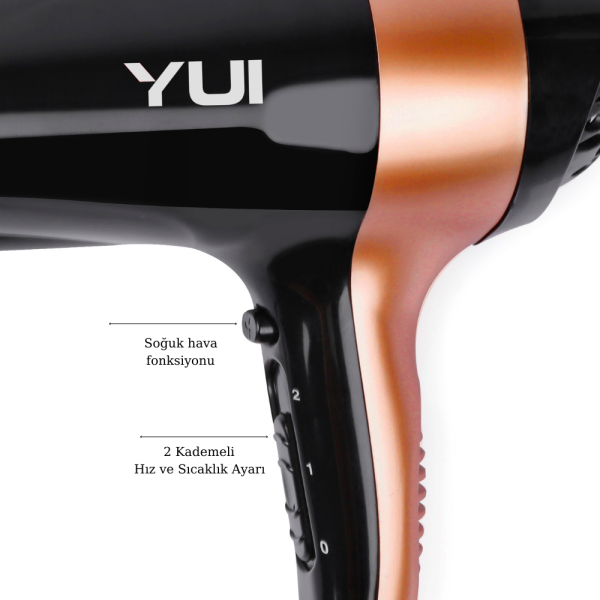 Yui KB700 Turbo Dry 2300 W İyonik 2 Kademeli Saç Kurutma Makinesi