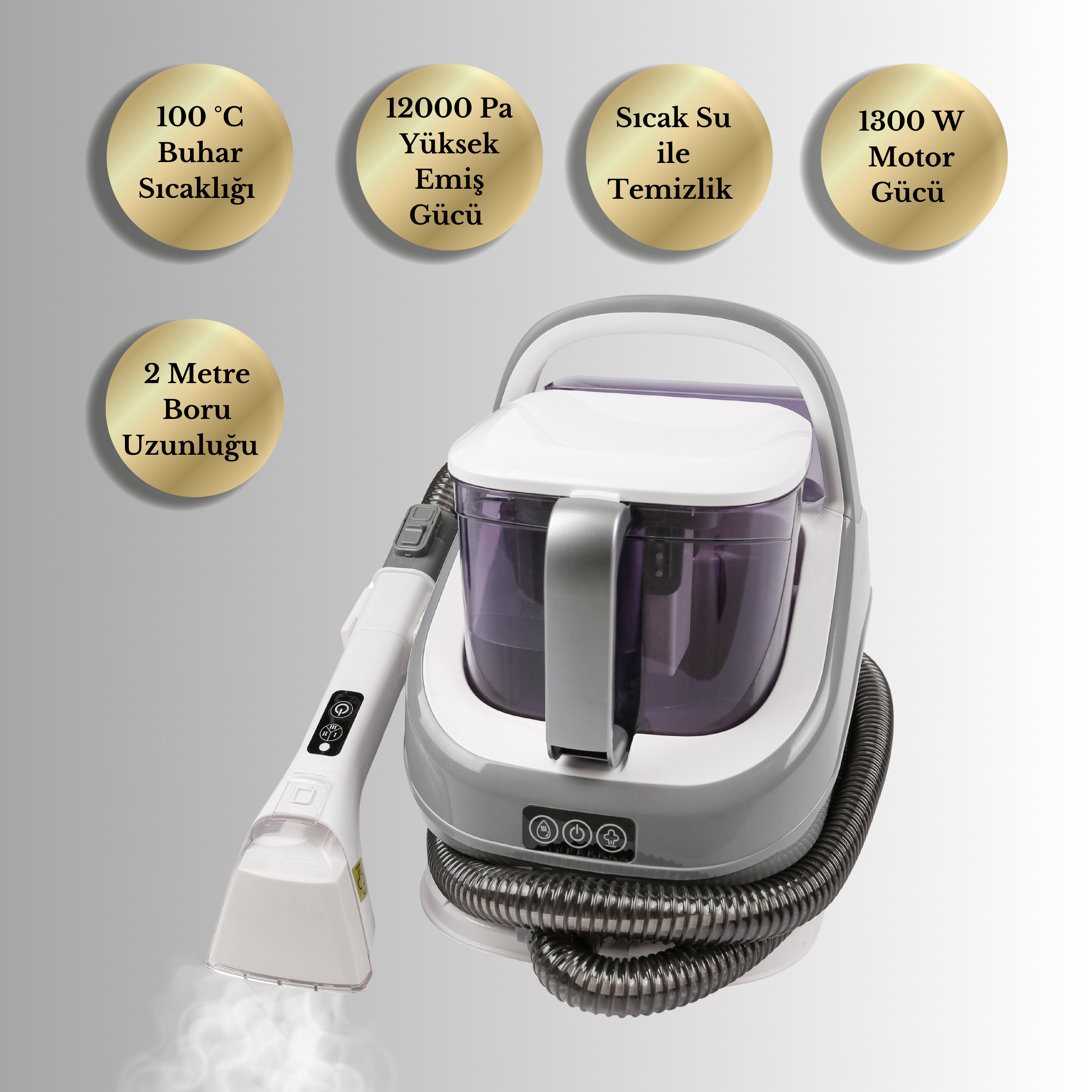 Yui XV12 Pro Buharlı Koltuk Ve Halı Yıkama Makinesi -Buharlı