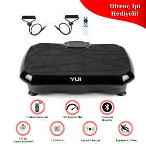 Yui VS8 MAX 2D Vibration Plate Bluetooth Hoparlör-Kumandalı Yüksek Titreşimli  Zayıflama Kondisyon Aleti