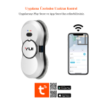 Yui CS16 PRO 2024 Kumandalı -Smart Uygulamalı Su Püskürtme 2800 Pa Akıllı Cam Silme Robotu