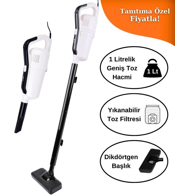 Yui Vc90 Torbasız Kablolu Dikey Süpürge Ve El Süpürgesi