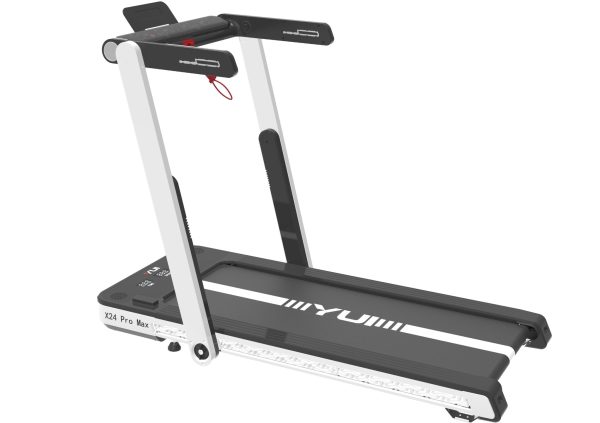 X24 Pro Max 14 Km Hız-120 Kg Taşıma-katlanabilir Akıllı Yürüyüş Ve Koşu Bandı -2.5 Hp Beyaz