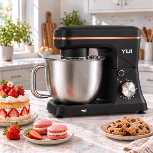 M108 Easy Chef Hamur Yoğurma Makinesi Stand Mikseri Siyah