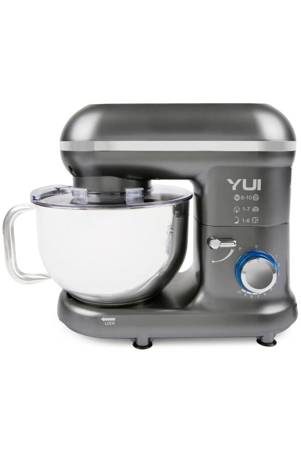 M108 Easy Chef Hamur Yoğurma Makinesi Stand Mikseri Antrasit Gri