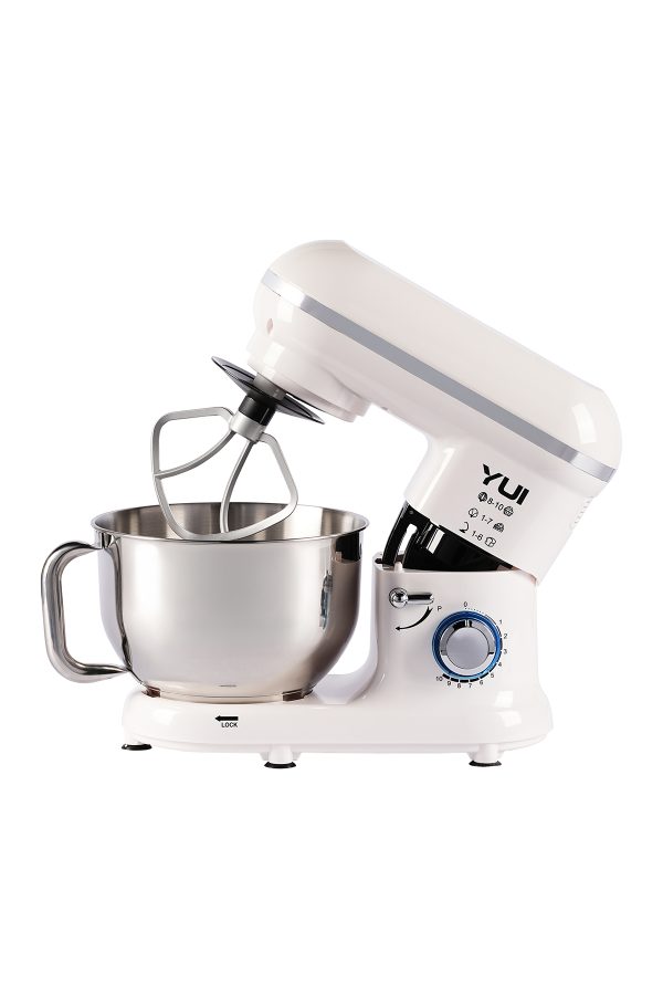 M108 Easy Chef Hamur Yoğurma Makinesi Stand Mikseri Antrasit Beyaz