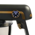 M123 Easy Chef Premium 1800w Dokunmatik Ekran Alüminyum Döküm 7lt Koyu Gri/Gold