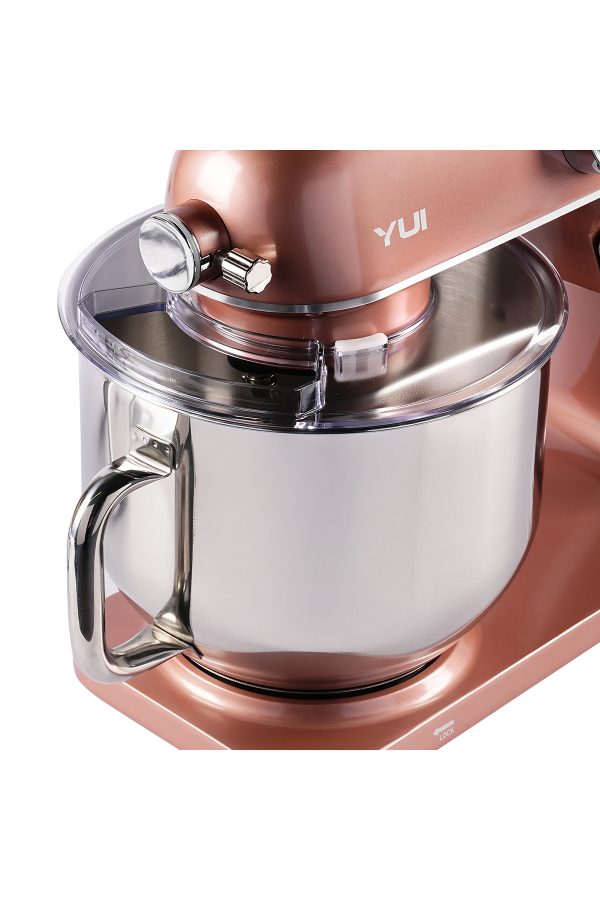 M218 Easy Chef Siyah Stand Mikser 1800W motor gücü 8L kapasite dayanıklı döküm metal gövde