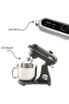 Easy Chef M122 Plus DC Motor Stand Mikser Çift Başlıklı Mat Gri Gold