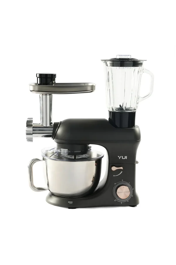 M200 Multi-fonksiyonel 3'ü Bir Arada Döküm Gövde Stand Mikser Kıyma Setli Ve Blender Özellikli 1800w