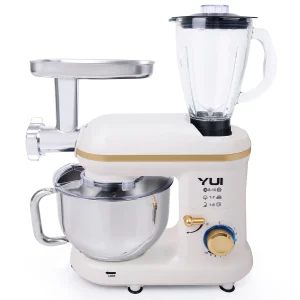 M120 Multi-fonksiyonel 3'ü Bir Arada Stand Mikser Kıyma Setli Ve Blender Özellikli Krem/gold