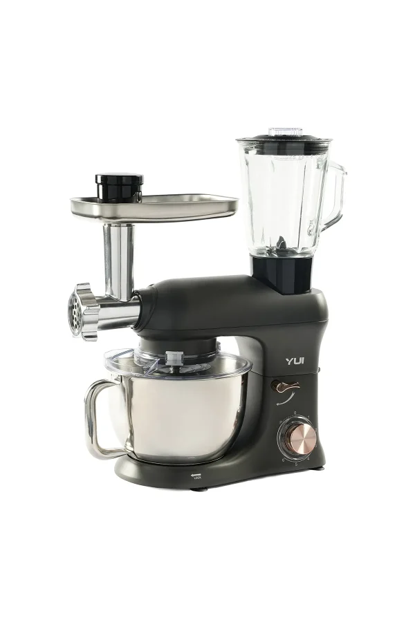 M200 Multi-fonksiyonel 3'ü Bir Arada Döküm Gövde Stand Mikser Kıyma Setli Ve Blender Özellikli 1800w