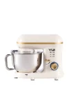 M108 Easy Chef Hamur Yoğurma Makinesi Stand Mikseri Antrasit Beyaz