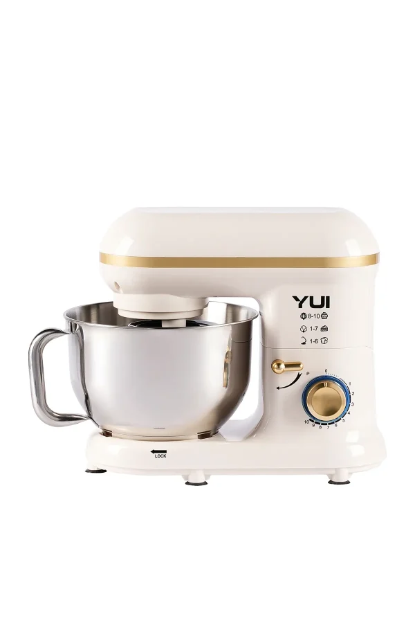 M108 Easy Chef Hamur Yoğurma Makinesi Stand Mikseri Antrasit Beyaz