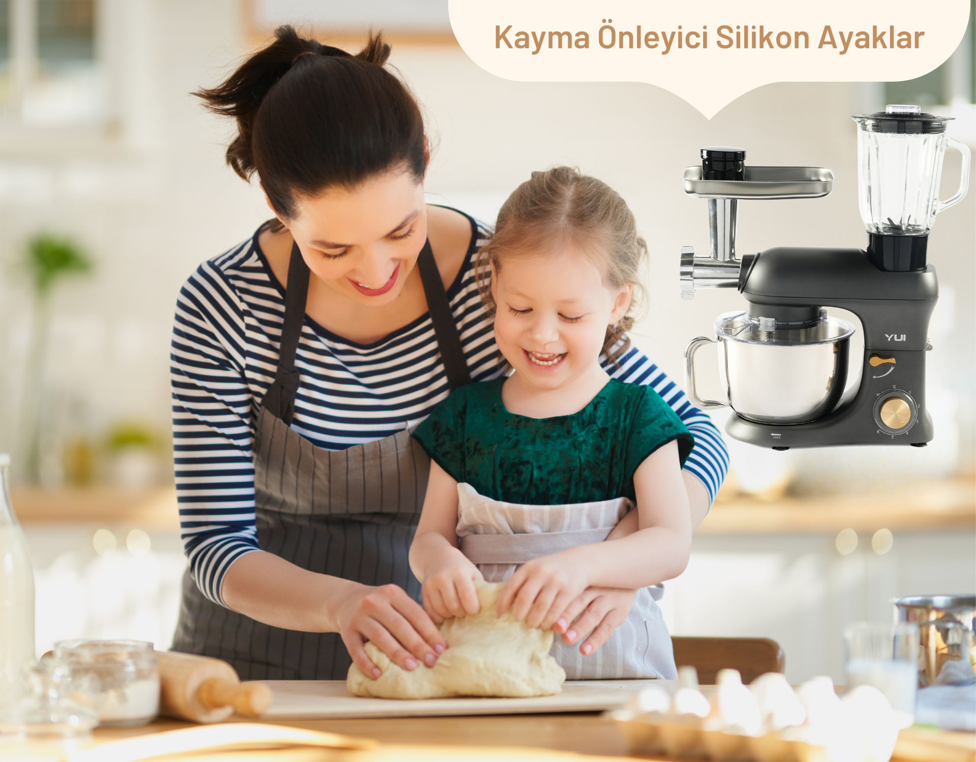 M200 Multi-fonksiyonel 3'ü Bir Arada Döküm Gövde Stand Mikser