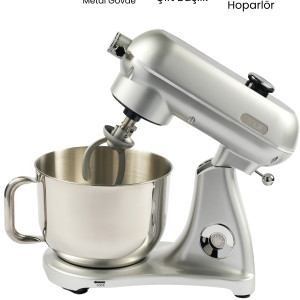 Easy Chef M122 Plus 1000w Stand Mikser Gümüş