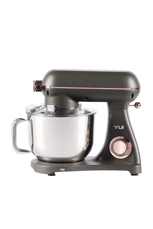 M122 1800 W 6 Litre Alüminyum Döküm Hamur Makinesi Stand Mikser Koyu Gri Rose