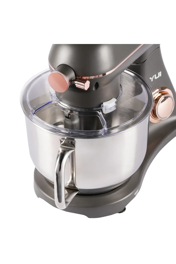 M122 1800 W 6 Litre Alüminyum Döküm Hamur Makinesi Stand Mikser Koyu Gri Rose