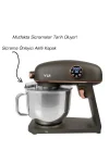 M218 Easy Chef Gri/Gold Stand Mikser 1800w Motor Gücü 8l Kapasite Dayanıklı Döküm Metal Gövde