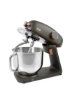 M218 Easy Chef Gri/Gold Stand Mikser 1800w Motor Gücü 8l Kapasite Dayanıklı Döküm Metal Gövde