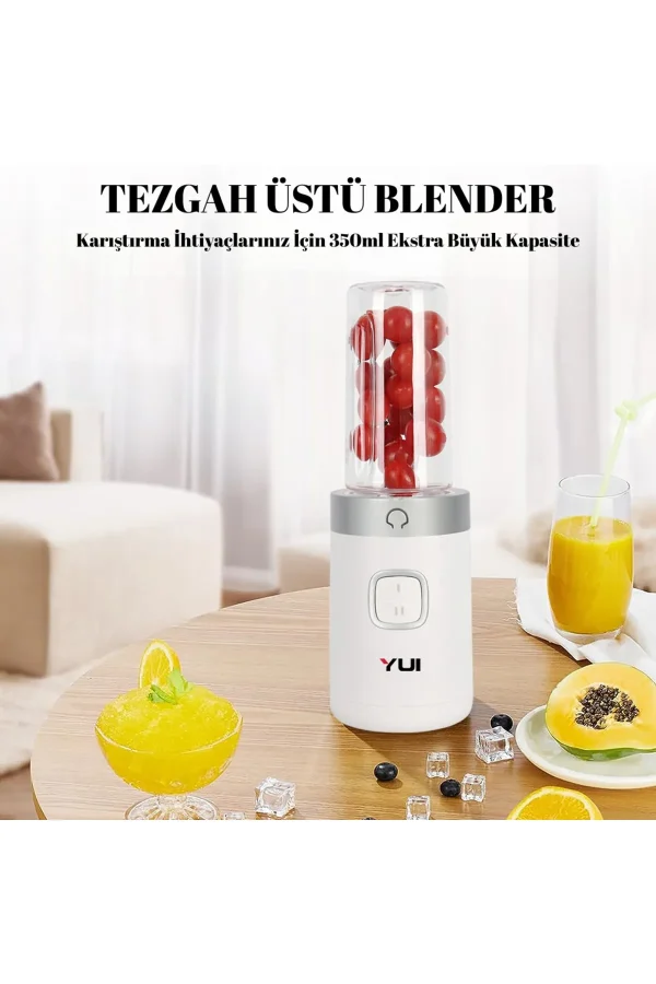 M2001 3'ü 1 Arada 2 Litre Doğrayıcı Cam Hazne- Kişisel Smoothie Blender-Öğütücü