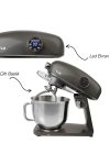 M218 Easy Chef Demir Gri Stand Mikser 1800w Motor Gücü 8l Kapasite Dayanıklı Döküm Metal Gövde