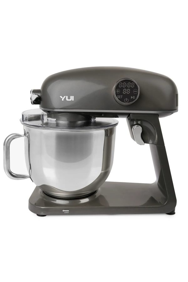 M218 Easy Chef Demir Gri Stand Mikser 1800w Motor Gücü 8l Kapasite Dayanıklı Döküm Metal Gövde