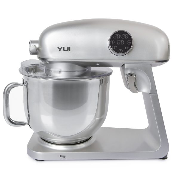 M218 Easy Chef Gümüş Stand Mikser 1800w Motor Gücü 8l Kapasite Dayanıklı Döküm Metal Gövde
