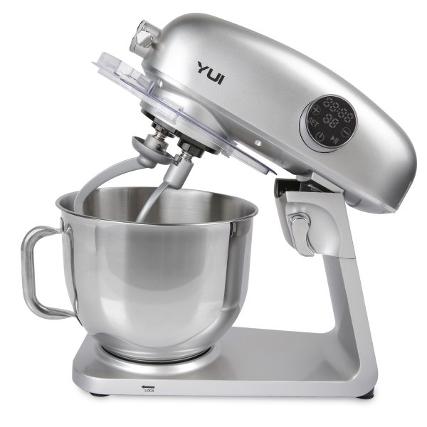 M218 Easy Chef Gümüş Stand Mikser 1800w Motor Gücü 8l Kapasite Dayanıklı Döküm Metal Gövde