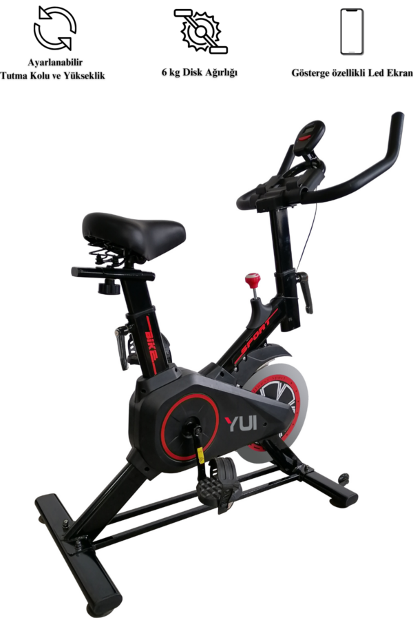 XV15 Esential Profesyonel Spinning Bike Kondisyon Bisikleti Ve Kondisyon Aleti Siyah