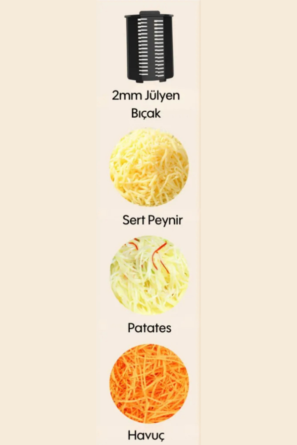 Yui M376 Jülyen Doğrama Aparatı – 2 mm İnce Kesim (Orijinal Yedek Parça)