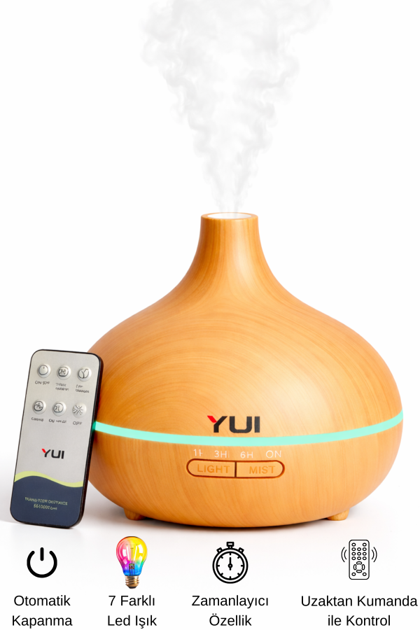 AH30 Hava Nemlendirici Buhar Makinesi Ultrasonik Aroma Difüzör Oda Nemlendirici Işıklı